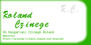 roland czinege business card